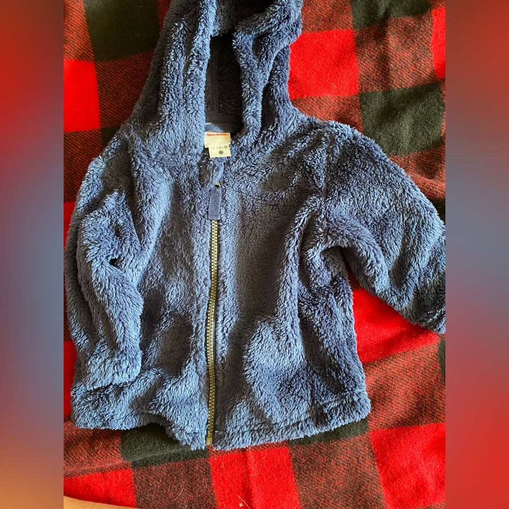 Hannah Andersson zip up marshmallow sweater